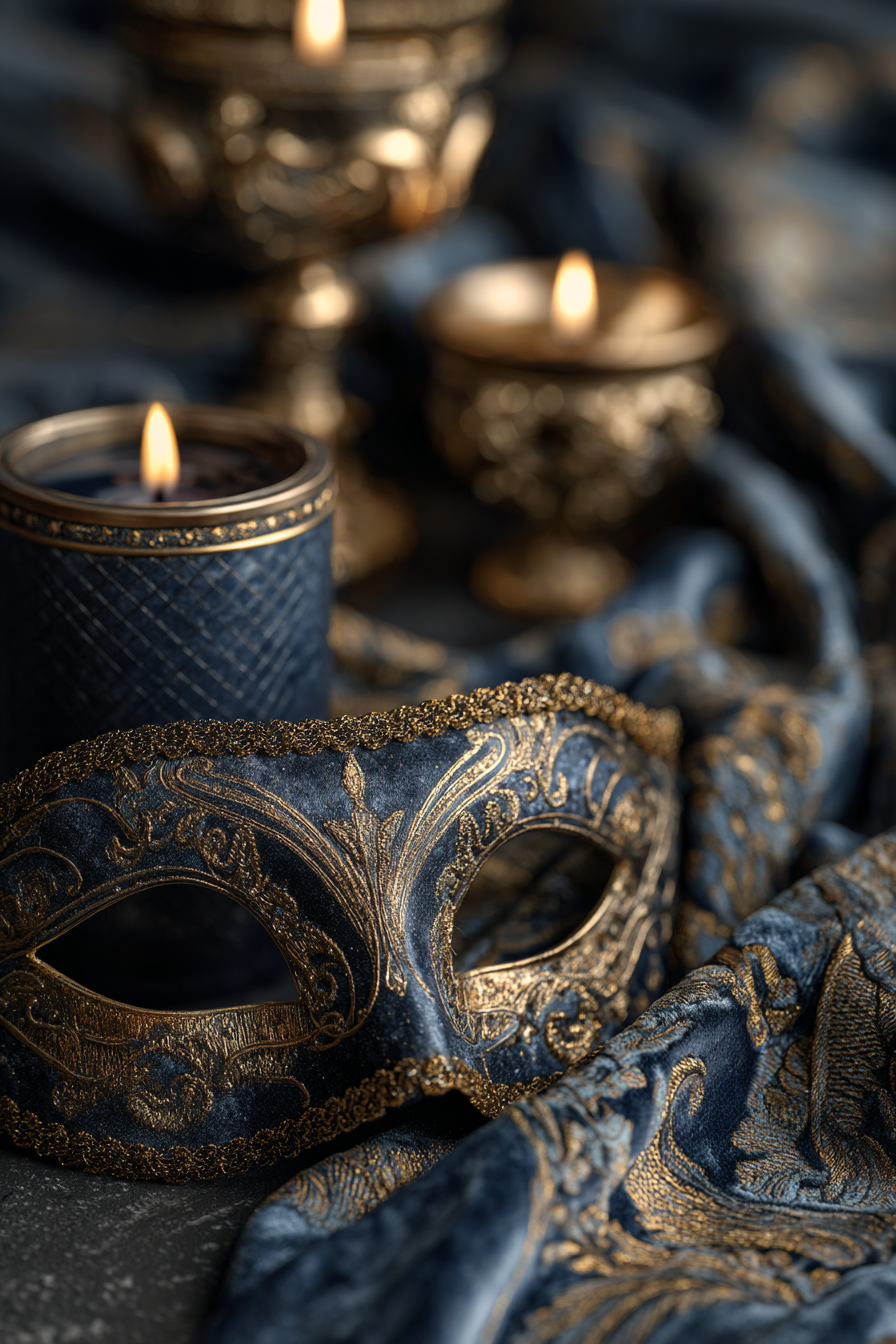 Ambiance du scénario L’Ombre du Bal Masqué – soirée d’enquête immersive entre amis